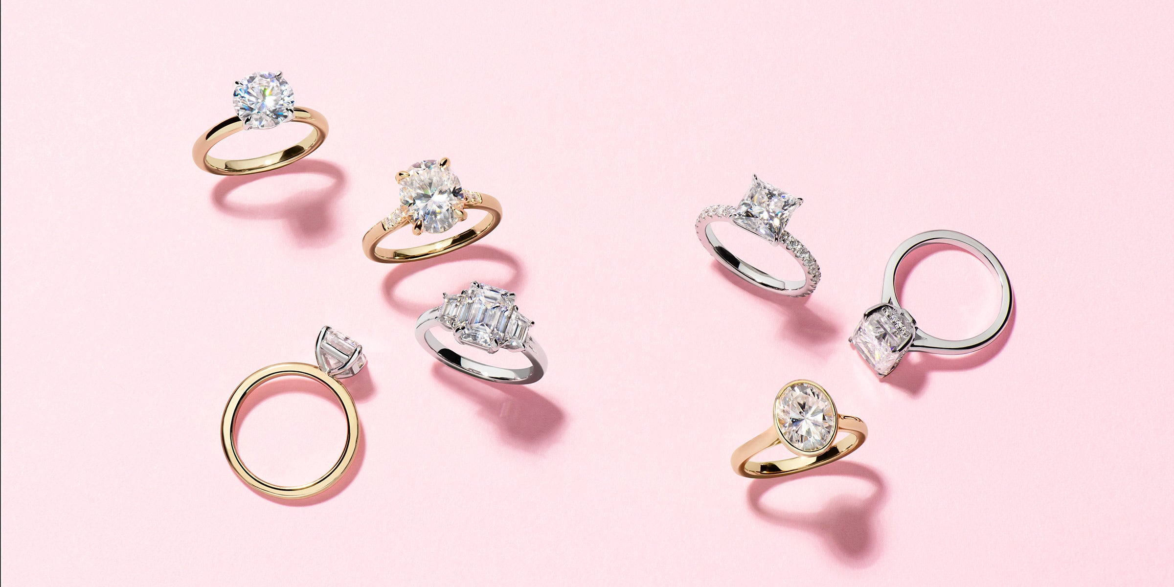 Lab Created  & Earth Mined  Diamond Engagement Rings