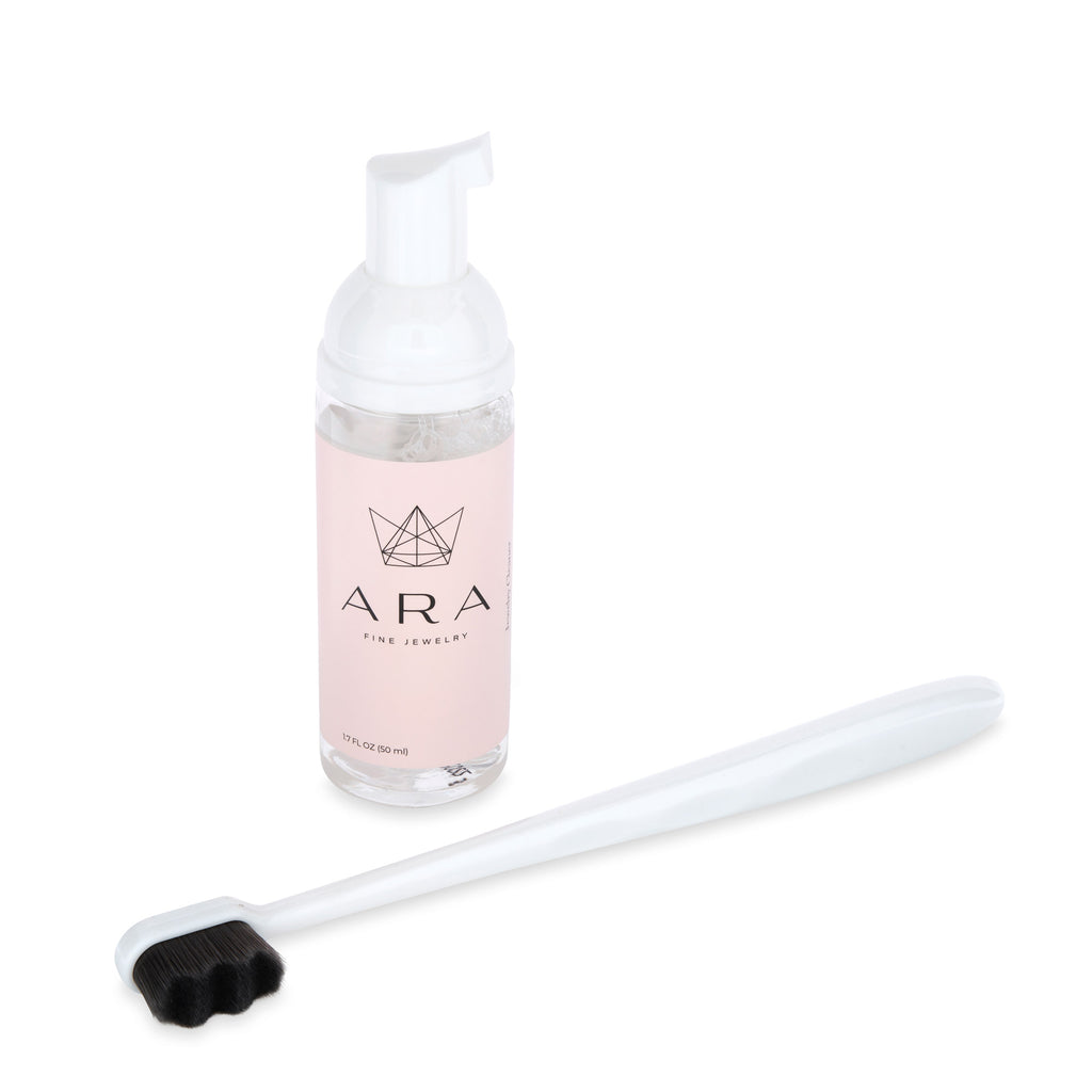 Ara Jewelry Cleaner and Fine Bristle Cleaning Brush